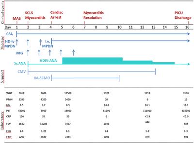 Case Report: Life-Threatening Macrophage Activation Syndrome With Fulminant Myocarditis Successfully Rescued by High Dose Intravenous Anakinra